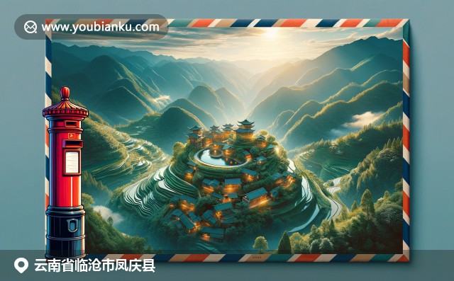 雲南鳳慶茶園與滇金絲猴交相輝映，郵政元素點綴風情景