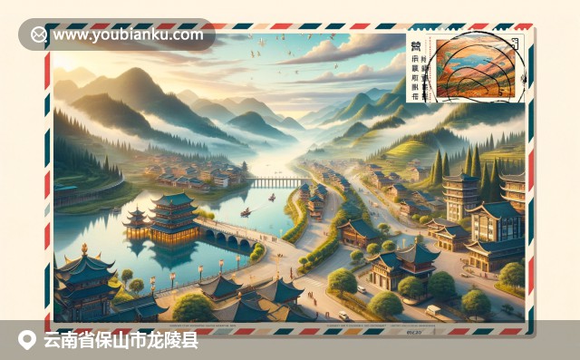 云南龙陵县高山杜鹃，展现自然美与民族文化，融入邮政元素