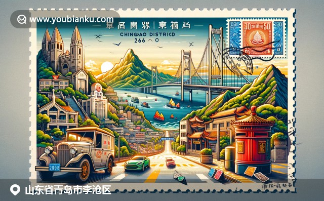 青島海洋城市氣息濃厚：棧橋、啤酒廠與嶗山，融入郵政元素