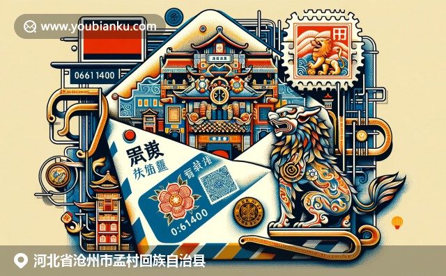 沧州狮、回族刺绣与航空邮件信封：河北孟村的文化底蕴