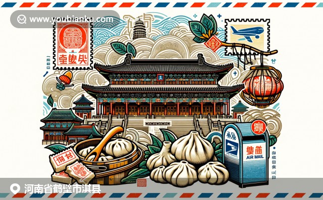 淇縣文化之美，岳山寺、美味餃子與中國郵政元素交相輝映