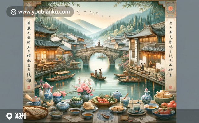 潮州文化與郵政傳統的完美融合：廣濟橋、潮州瓷器和郵政元素交相輝映