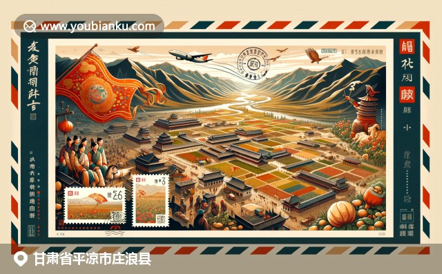 甘肃庄浪县文化与地理精髓：花儿节、丝绸之路与庄浪土豆融入航空邮件
