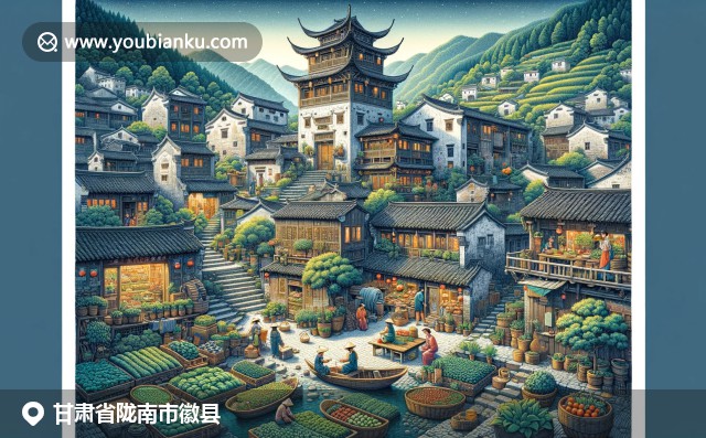 甘肃徽县文化融合，漆器工艺、古城建筑与苹果农产品交相辉映