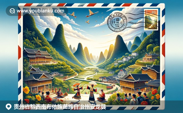 貴州安龍縣融合自然景觀與文化特色：萬峰林、布依族舞蹈和苗族村落