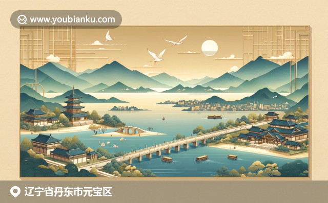 遼寧丹東元寶區鴨綠江斷橋、海鮮美食和朝鮮族舞蹈描繪