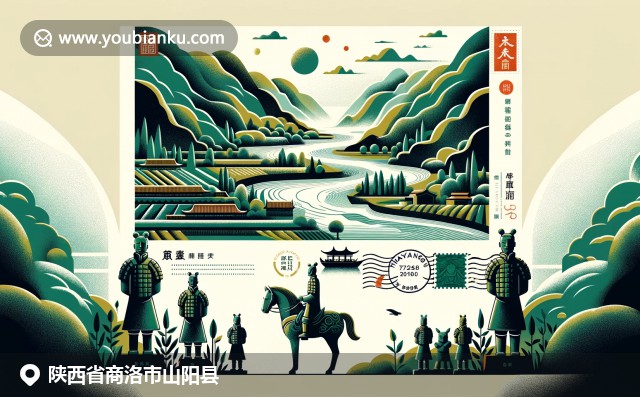 黃河流域與兵馬俑，山陽縣特色山脈交相輝映，展現陝西自然和歷史的融合