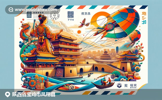陝西鳳翔傳統藝術與城牆風箏元素的融合，展現當地豐富的歷史文化傳統