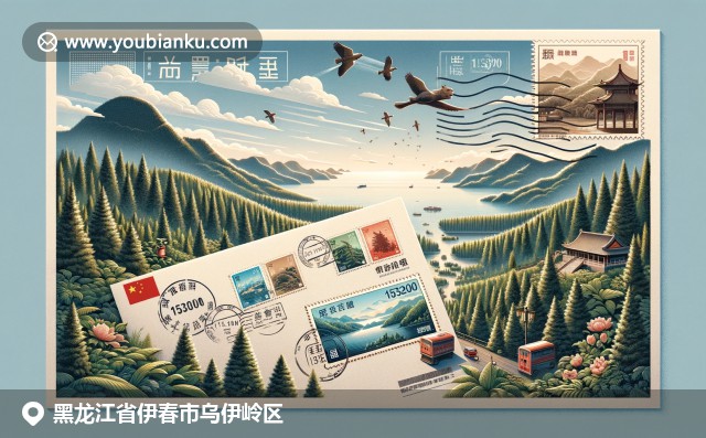 黑龙江乌伊岭区自然与邮政的完美融合，展现地方特色和交流精神