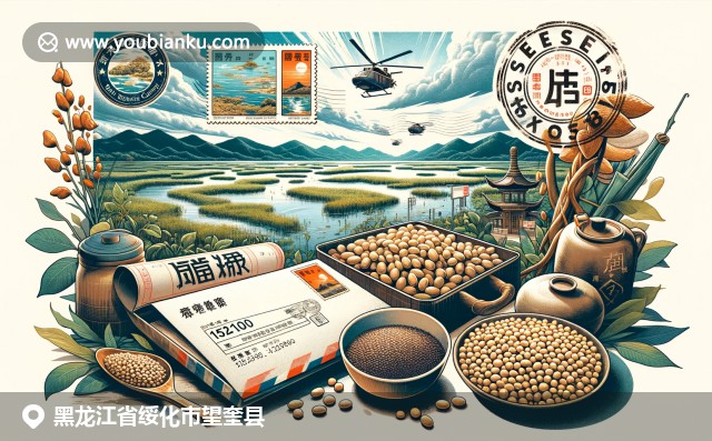 黑龍江自然風光與文化特色：古風郵件展示望奎縣美景，大豆菜餚展現地方特色
